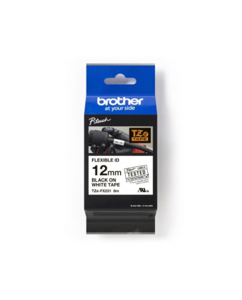 bczerwonyher TZE-FX231 LAMINATED TAPE 12MM/8M BLACK ON WHITE