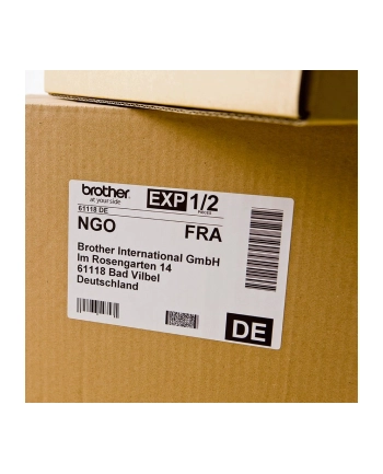 bczerwonyher DK SINGLE LABLE ROLLS/F/ QL-500/550 300PCS/RL 62X100MM