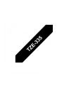 bczerwonyher TZE-335 LAMINATED TAPE 12MM 8M/WHITE ON BLACK - nr 7