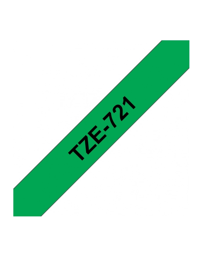 bczerwonyher TZE-721 LAMINATED TAPE 9MM 8M/BLACK ON GREEN główny