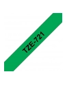 bczerwonyher TZE-721 LAMINATED TAPE 9MM 8M/BLACK ON GREEN - nr 2
