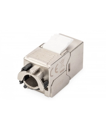 digitus Moduł (gniazdo) keystone RJ45 (8P8C) kat6A, STP,ekranowany, beznarzędziowy, stalowy, opaska czarna nr 1