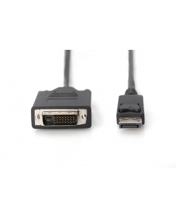 assmann Kabel DP/DVI-D (24+1) M/M z zatrzaskiem czarny 2m Displayport 1080p 60Hz FHD nr 2