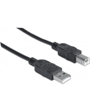 manhattan Kabel USB 20 AM-BM 18m do Drukarki Czarny Ekranowany