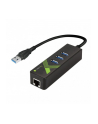 techly Karta Sieciowa Adapter USB 30 na Gigabit RJ45 Hub 3x USB - nr 1