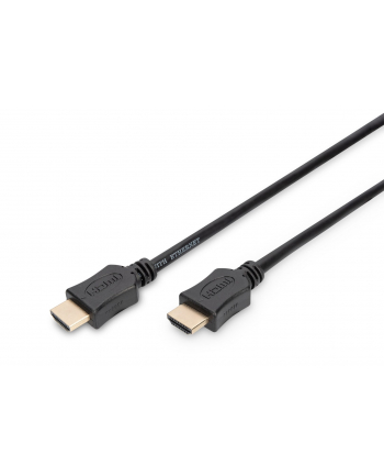 assmann Kabel połączeniowy HDMI 14 High Speed Ethernet 1080p60Hz FHD HDMI A/HDMI A M/M czarny 10m
