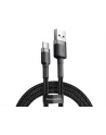 KABEL USB-A -'gt; USB-C Baseus Cafule CATKLF-AG1 50cm 3A QC 30 CZARNO-SZARY W NYLONOWYM OPLOCIE - nr 2