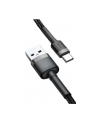KABEL USB-A -'gt; USB-C Baseus Cafule CATKLF-AG1 50cm 3A QC 30 CZARNO-SZARY W NYLONOWYM OPLOCIE - nr 5
