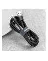 KABEL USB-A -'gt; USB-C Baseus Cafule CATKLF-AG1 50cm 3A QC 30 CZARNO-SZARY W NYLONOWYM OPLOCIE - nr 8
