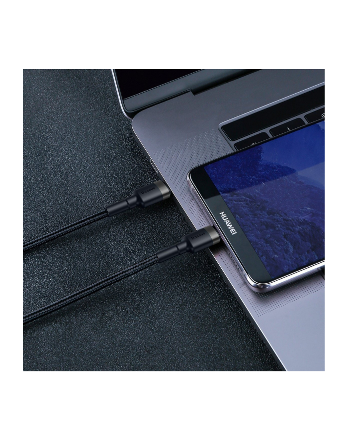 CABLE USB-C TO USB-C 2M/GRAY/BLACK CATKLF-HG1 BAS(wersja europejska)S główny