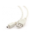 KABEL USB2 AM-MINI 09M WHITE CC-USB2-AM5P-3 GEMBIRD - nr 1