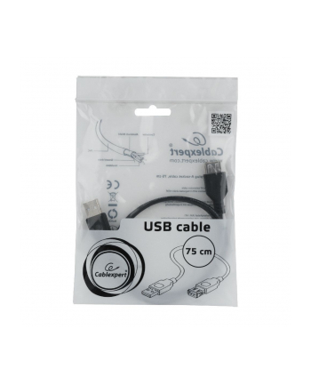 Kabel przedłużacz USB 20 Gembird AM-AF 0,75 m (czarny)