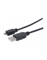 manhattan KABEL USB A-MicroB M/M 1,8M USB20 Hi-Speed czarny - nr 2