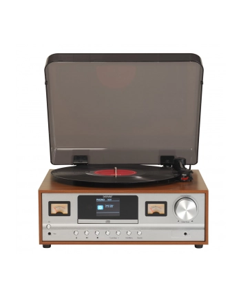 Retro wieża stereo Denver MRD-52 z gramofonem light wood nr 1