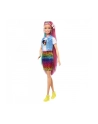 mattel BARBIE Fryzura Kolorowa Panterka Lalka GRN81 - nr 7