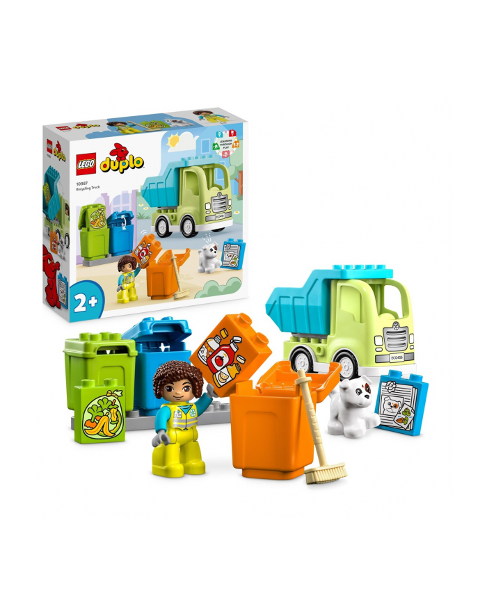 LEGO 10987 DUPLO Town Ciężarówka recyklingowa p4 główny