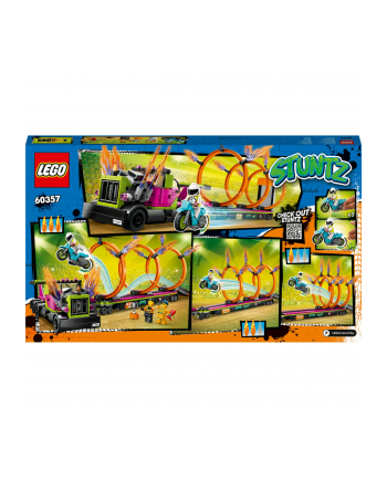 PROMO LEGO 60357 CITY Wyzwanie kaskaderskie - ciężarówka i ogniste obręcze p3