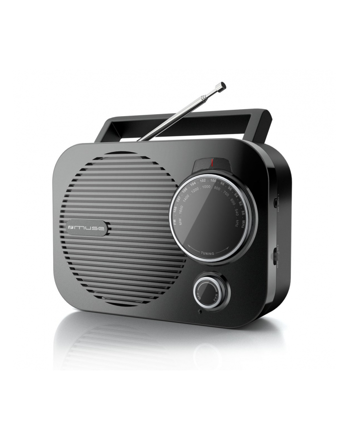 muse Muza | M-050 R | Przenośne radio | Wejście AUX | Czarny główny