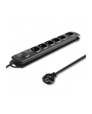 Listwa przeciwprzepięciowa Qoltec 6 gniazd (3,0m) czarna nr 1