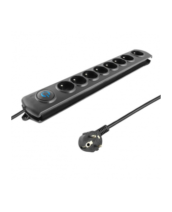 Listwa przeciwprzepięciowa Qoltec 8 gniazd 18m (czarna) nr 1