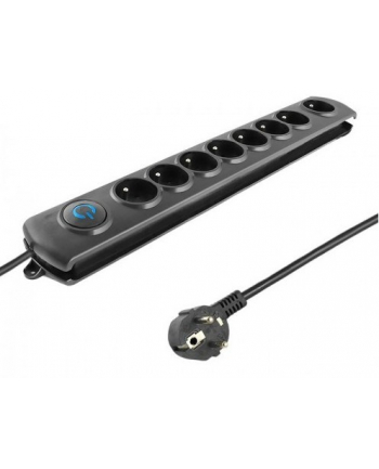 Listwa przeciwprzepięciowa Qoltec 8 gniazd 3m (czarna) nr 2