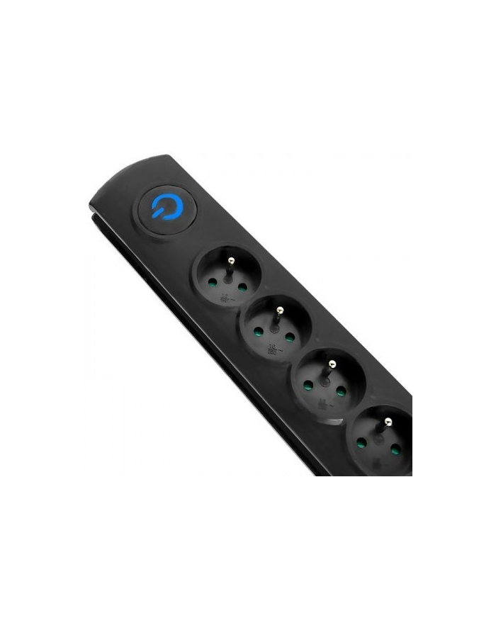 Listwa przeciwprzepięciowa Qoltec 8 gniazd 3m (czarna) główny