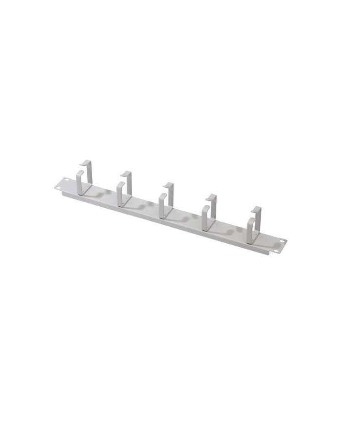 digitus Organizator kablowy 19''; 1U, 5x uchwyty stalowe, 40x60 mm, szary główny
