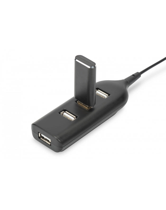 digitus Hub/Koncentrator 4-portowy USB 20 HighSpeed pasywny czarny główny