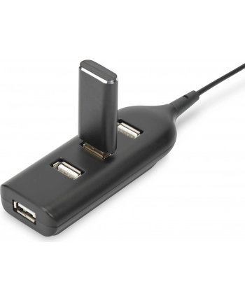 digitus Hub/Koncentrator 4-portowy USB 20 HighSpeed pasywny czarny
