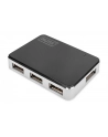 digitus HUB 4-portowy USB 20 HighSpeed aktywny, czarno-srebrny - nr 7