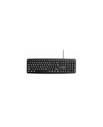 KEYBOARD STANDART USB ENG BIG/LETT BLACK KB-US-103 GEMBIRD