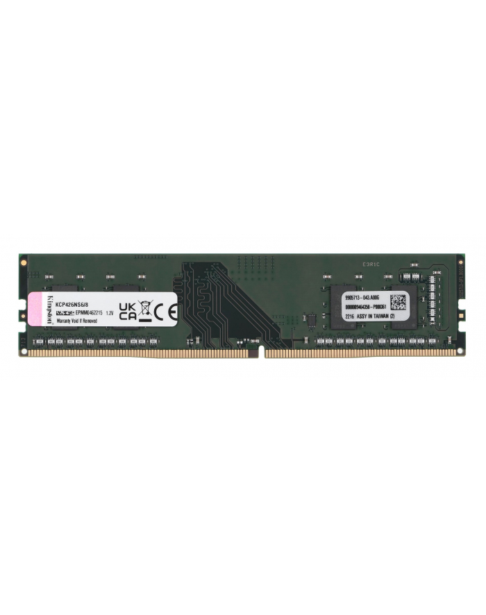 kingston 8GB DDR4-2666MHZ/SINGLE RANK MODULE główny