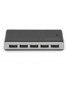 digitus HUB 10-portowy USB 20 HighSpeedaktywny, czarno-srebrny - nr 4