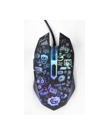 MOUSE USB OPTICAL BLACK/MUS-6B-GRAFIX-01 GEMBIRD nr 1