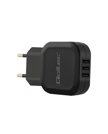 Ładowarka sieciowa Qoltec 50191 17W 3xUSB (czarna)