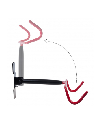 Rowerowy uchwyt ścienny  Maclean, poziomy, stal, max obciążenie 30kg, MC-430 nr 2