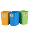 CURVER ZESTAW KOSZY 3X25L ECO FRIENDLY   /NIEBIESKI, ZIELONY, ŻÓŁTY - nr 1