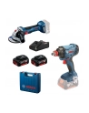 BOSCHZESTAW 18V GDX 180-LI + GWS 180 2x4,0Ah - nr 1