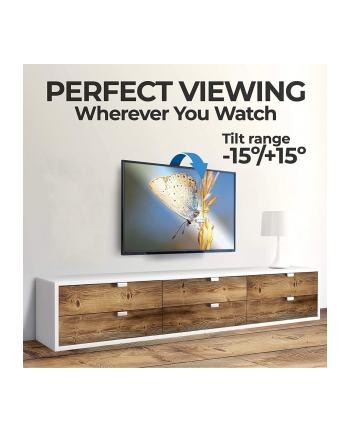 techly Uchwyt Ścienny TV LED/LCD 13-30 cali 23kg Obczerwonyowy Biały nr 1