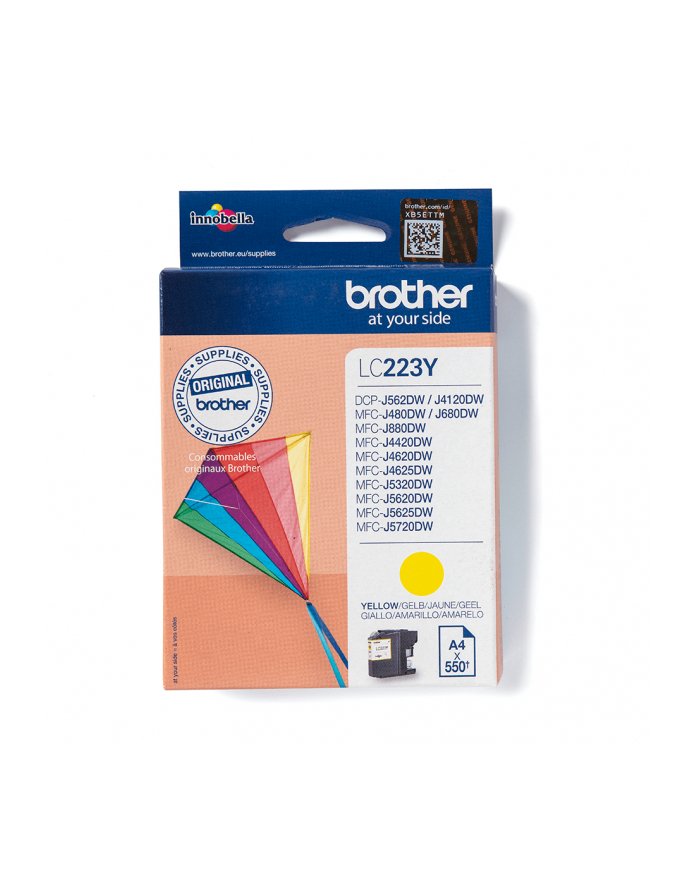 bczerwonyher LC-223Y YELLOW INK CARTRIDGE/550 PAGES ISO STANDARDS 24711 główny
