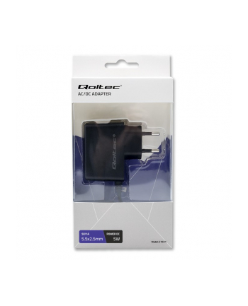 Qoltec Zasilacz wtyczkowy 5W | 5V | 1A | 55*25 nr 2