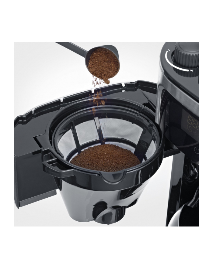 Severin KA 4813, Przelewowy ekspres do kawy, Ziarna kawy, Kawa mielona, Wbudowany młynek, 1000 W, Czarny, Stal nierdzewna główny