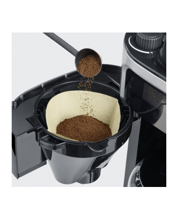 Severin KA 4813, Przelewowy ekspres do kawy, Ziarna kawy, Kawa mielona, Wbudowany młynek, 1000 W, Czarny, Stal nierdzewna nr 2