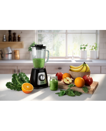 TEFAL | Blender | BlendForce 2 BL435831 | Blat stołu | 800 W | Materiał słoika Szkło | Pojemność słoika 1,75 L | Kruszenie lodu | Czarny nr 1