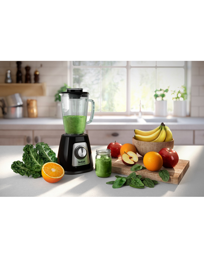 TEFAL | Blender | BlendForce 2 BL435831 | Blat stołu | 800 W | Materiał słoika Szkło | Pojemność słoika 1,75 L | Kruszenie lodu | Czarny główny
