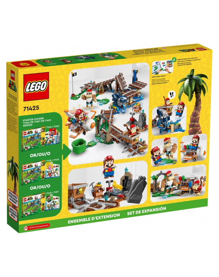 lego Klocki Super Mario 71425 Przejażdżka wagonikiem Diddy Konga - zestaw rozszerzający główny