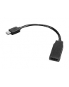 Lenovo 0B47089 adapter kablowy 0,2 m Mini DisplayPort HDMI Czarny - nr 1