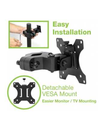 techly UCHWYT NA SŁUP TV LED/LCD 13-30 CALI 10KG OBROTOWY CZARNY