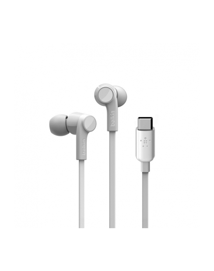 BELKIN ROCKSTAR INEAR HEADPHONE/WITH USB-C CONNECTOR WHITE główny