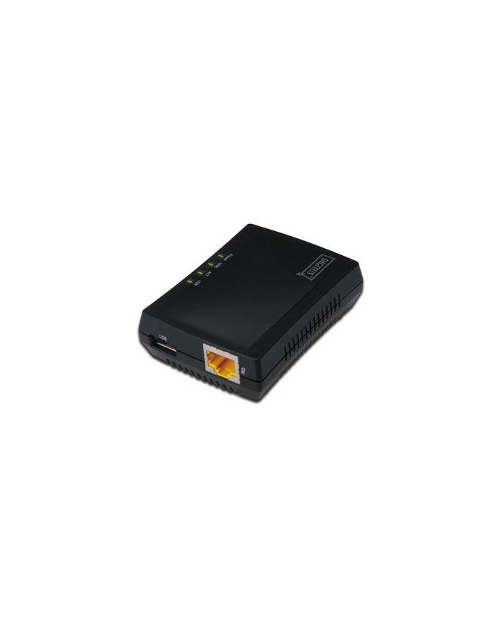digitus Wielofunkcyjny serwer wydruku/Print server1xUSB20 Hub sieciowy, 1xRJ45, NAS, LAN 10/100Mbps główny